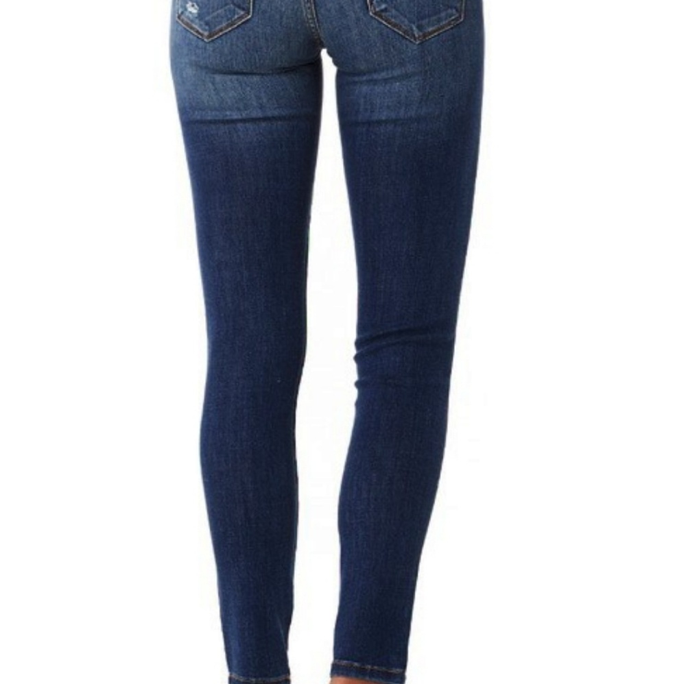 Judy Blue Buffalo Plaid Patch Distressed Jeans - Picture 6 of 8